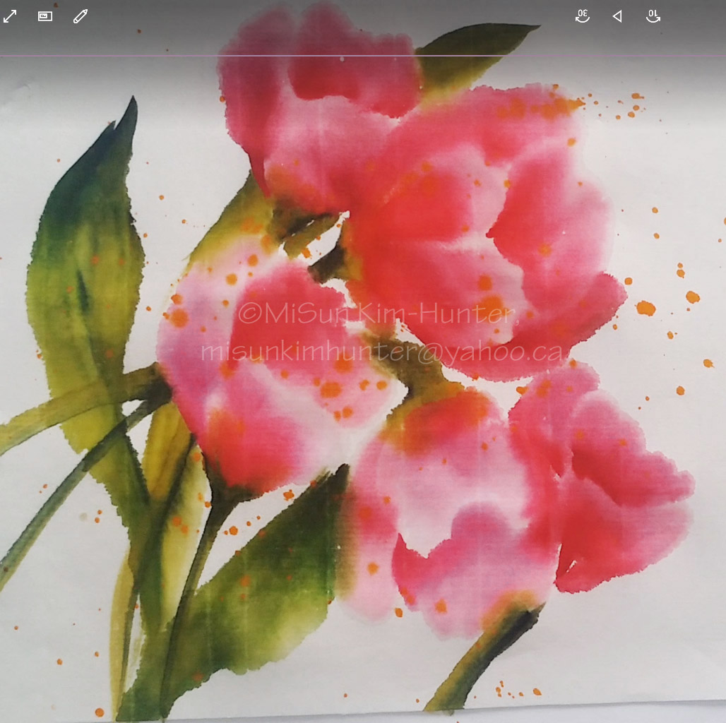 9x11 pink tulip sample